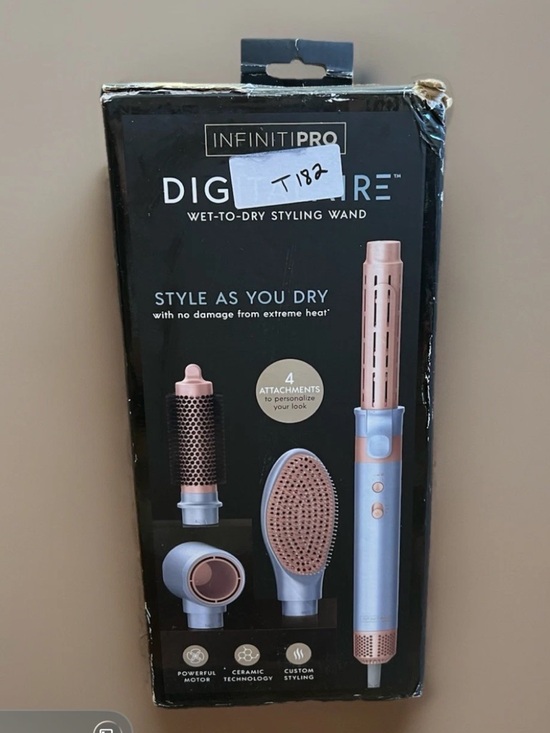 Conair Other - New INFINITIPRO by Conair DigitalAIRE Wet to Dry Styling Wand 4 Attachments